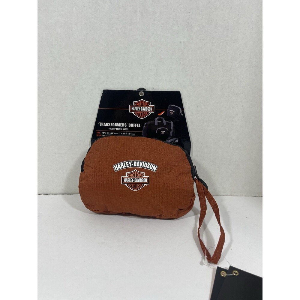 Harley Davidson Transformers Duffel Fold Up Travel Duffel NIP
